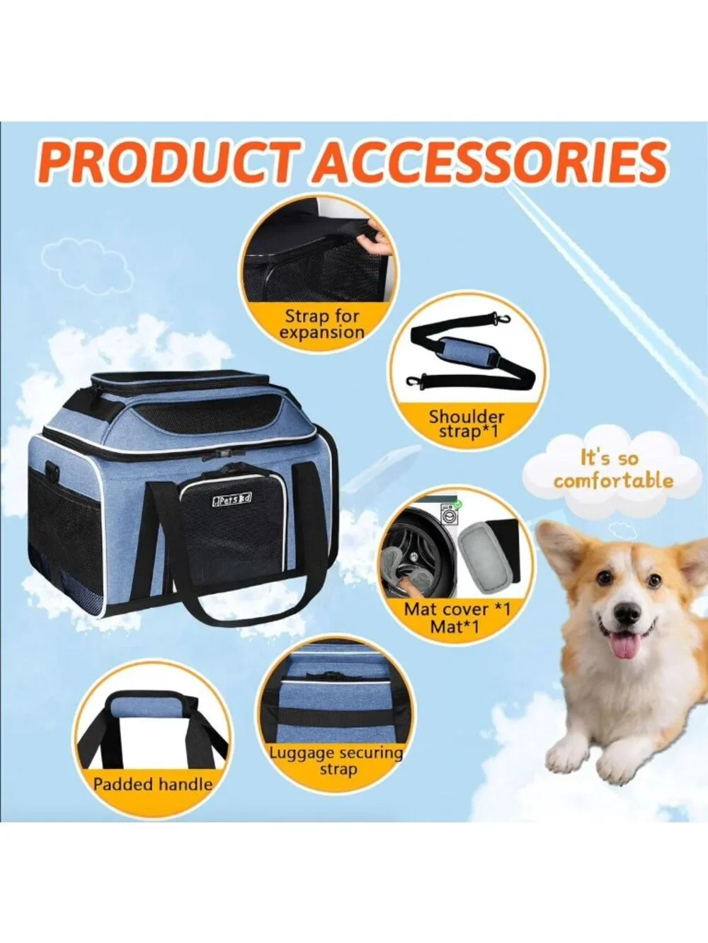 NIB Expandable Pet Carrier 17